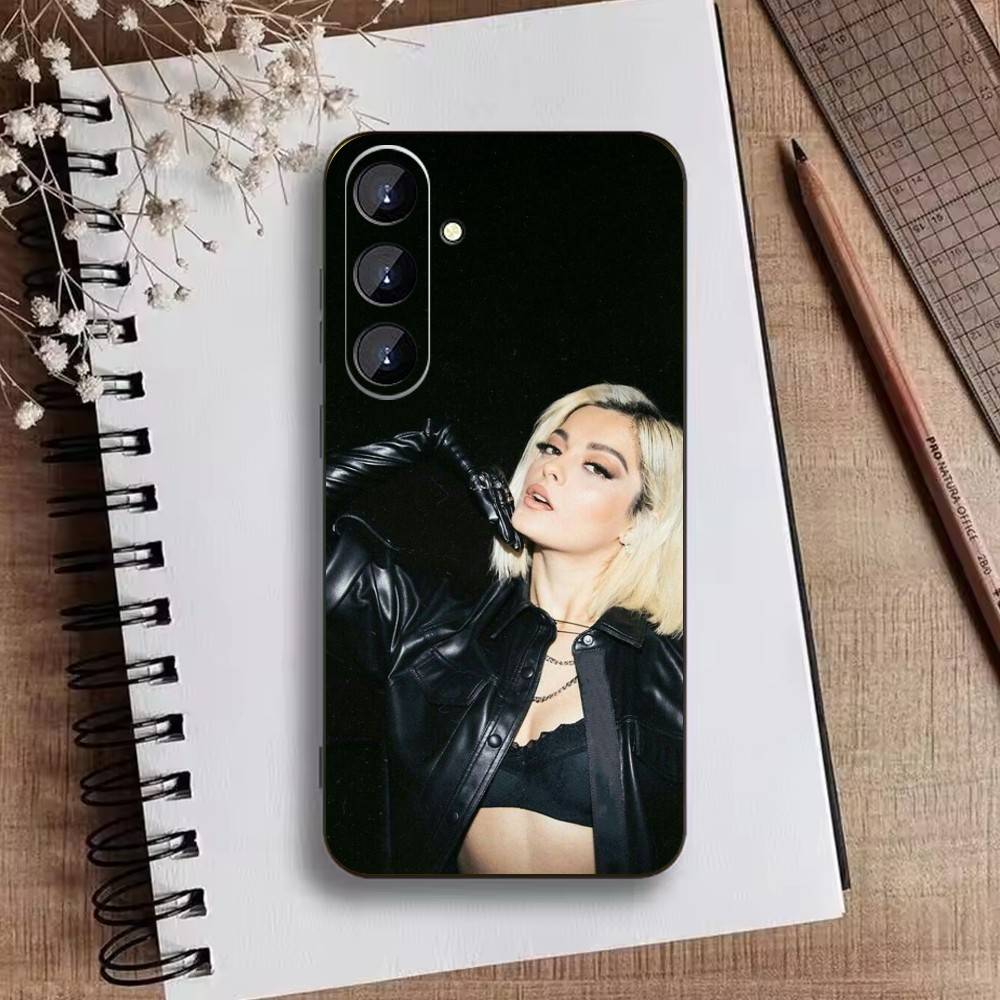 

Singer-Bebe R-Rexha Phone Case For Samsung Galaxy A73,A72,A71,A70,A52,A51 Others Soft Black Cover Samsung a32 4g