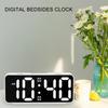 Simple Digital Bedside Alarm Clock With Dynamic Color And Double Alarms For Heavy Sleepers Kids Girls Desk Display