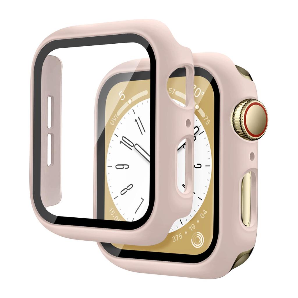 Glass+Cover For Apple Watch case 46mm 44mm 40mm 45mm 41mm 42mm 38mm Accessories Screen Protector iwatch series 10 9 8 7 6 5 3 SE