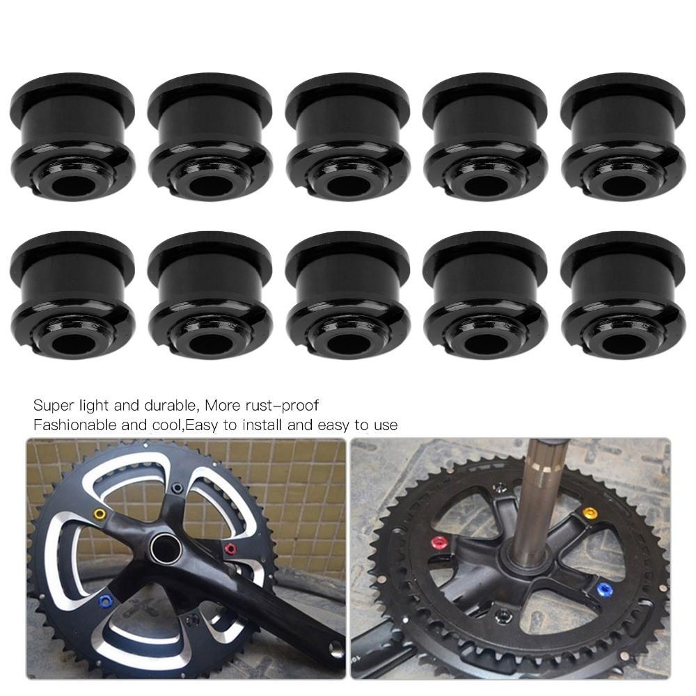 10Pcs Aluminum Alloy Single Chainring Bolts Single Speed Bicycle Chainring Bolts  Bike Components