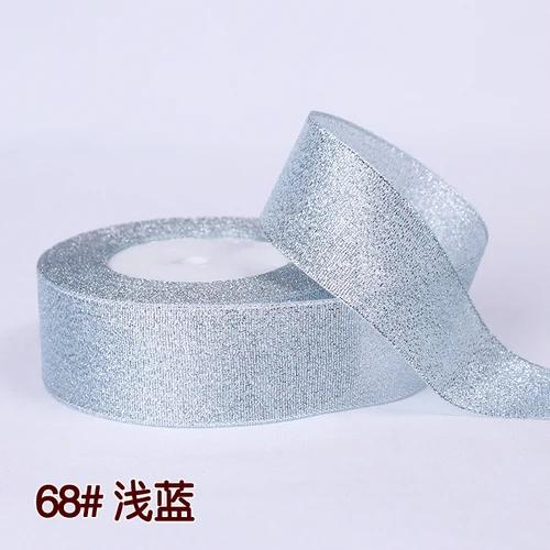 25Yards 40mm Glitter Ribbon Crafts Bow Handmade Gift Wrap Flower Hair Accessories Gift Baking Packaging Color DIY Decorative