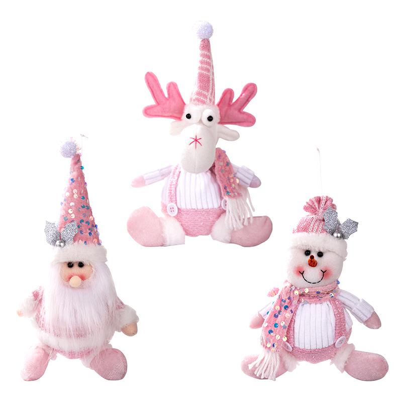 Christmas Tree Hanging Ornaments, Christmas Tree Doll Decoration, Cute Santa Claus Hanging Pendant For Walls Windows Doors