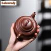 270ml Elegant Yixing Purple Clay Teapots Handmade Autumn Water Pot Raw Ore Dicaoqing Mud Kettle With Filter Chinese Zisha Teaset