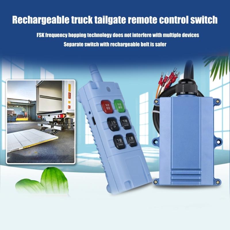 Rechargeable Wireless Remote Control Truck Tailgate Remote Controller 4 Channel Support FSK IP66 Waterproof