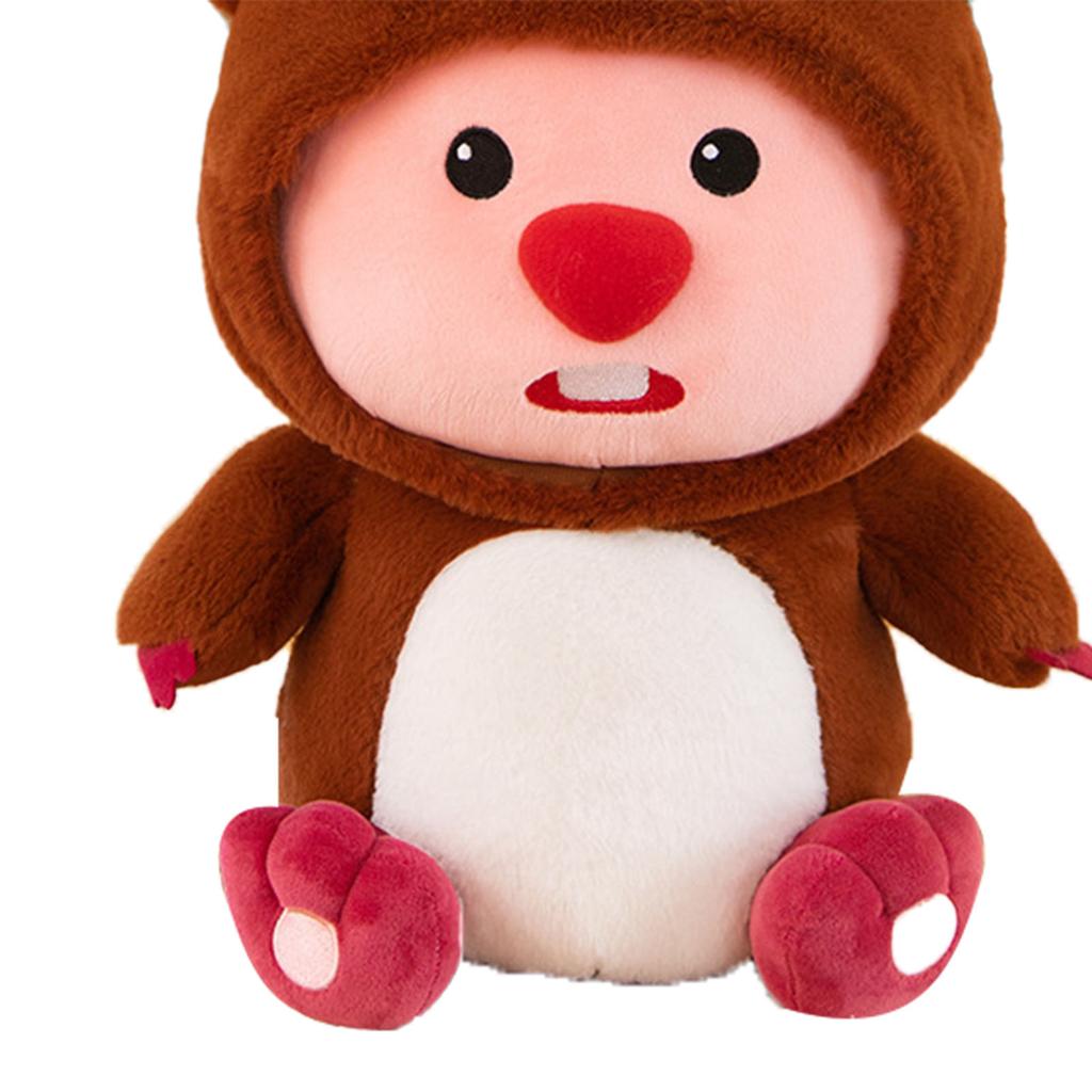 11.8in Beaver Plush Toy Comfortable Soft Cute Cartoon Beaver Plush Toy for Boys Girls Beaver Bear