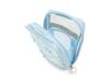 Tulle Vertical Accordion Large Perfect for or Any MSNJZ453 Multi-ribbon Pouch, Capacity, Self-standing, Makeup, Travel, Occasion. (light Blue)