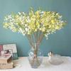 With Leaf Artificial Flower Single Small Flowers Plum Blossom Household Silk Flower  Courtyard