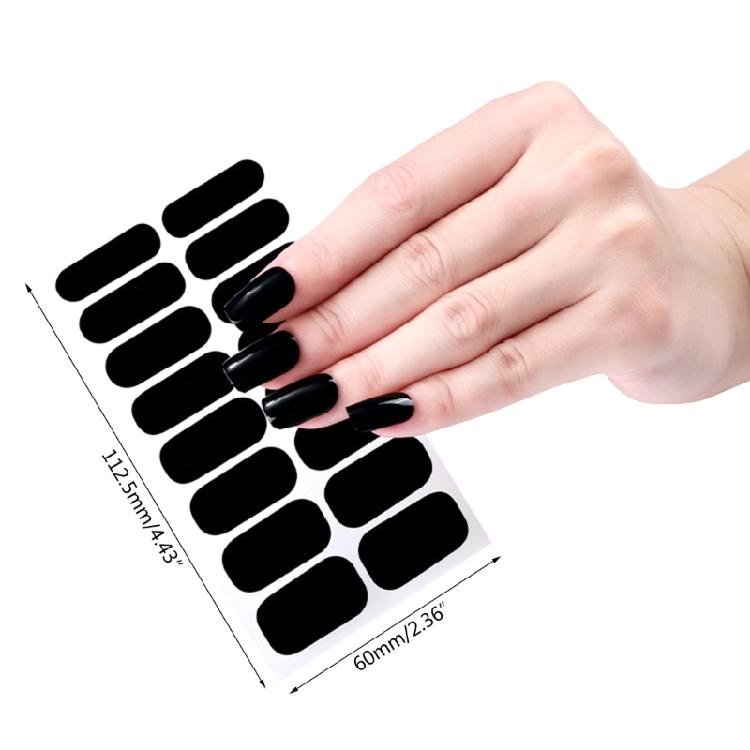 16 Streifen Nagellack-Aufkleber Nagelaufkleber Set für UV-Lampe Designer 3D Nägel Po