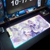 robin honkai Mouse Pad RGB Gaming Mousepad Big LED Pad PC Desk Mat Luminous Mouse Pad Large Keyboard Mats Table Rug With Backlit
