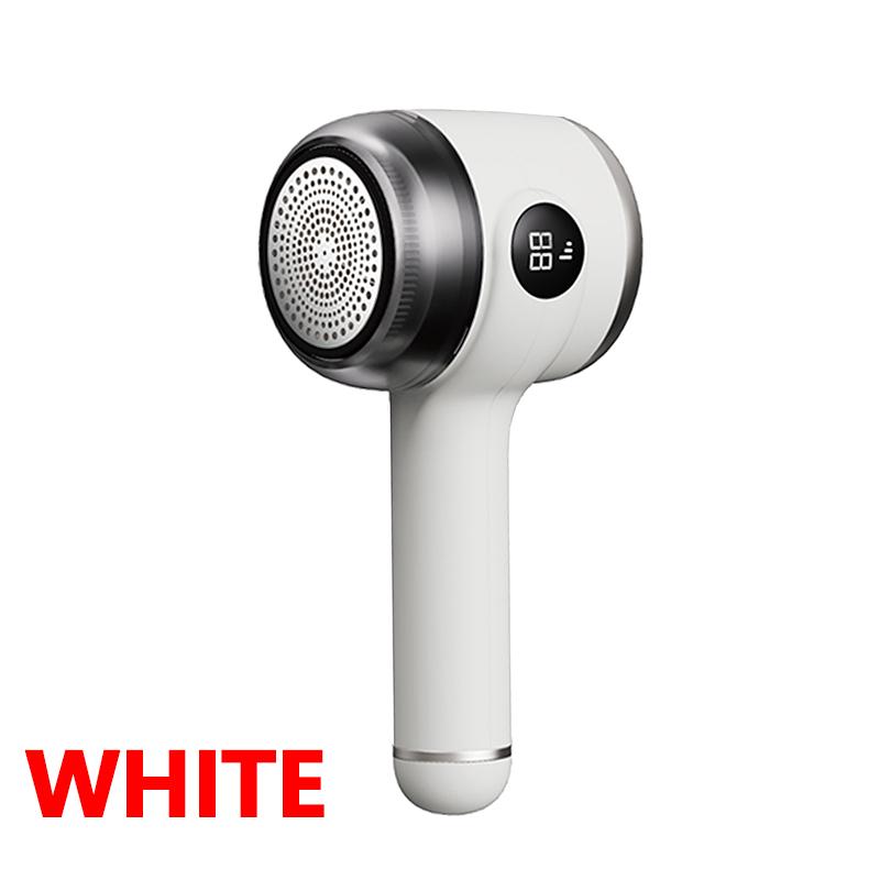 

2025 New Electric Lint Remover Digital Display Clothes Shaver Fuzz Ball Trimmer Winter Sweater Care Household Garment Tool белый