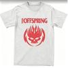 2025 New Couple T-Shirt Flaming Skull on Circle The Offspring T-Shirts Hipster Summer Tee Shirt Print 100% Cotton Tops