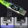PD 240W 6A Super Fast Charging Type C Cables Digital Display High-speed Data Transfer Cord USB Type-c To C Wire for iPhone 17Pro