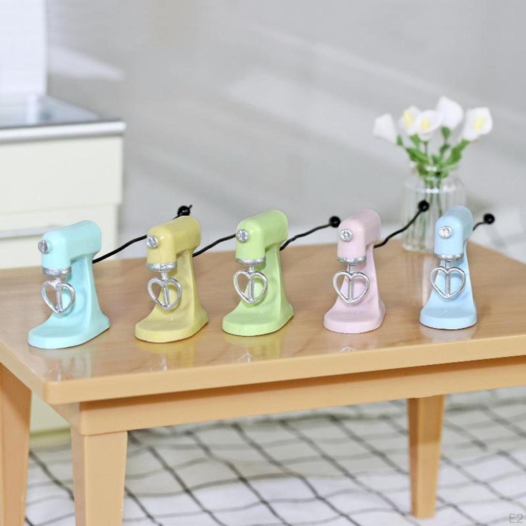 1/12 Dolls House Miniature Modern Electric Food Mixer Blender Home Kitchen Furniture Life Scene