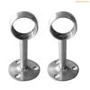 K1AE 2Pcs Home Hanging Rod Support Socket Closet Pole Sockets Flange Rod Holder