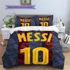 Messi 10 Pattern Bedding Quilt Set  Home Decoration  Gift (1 * duvet cover + 2 * pillowcase  without core)