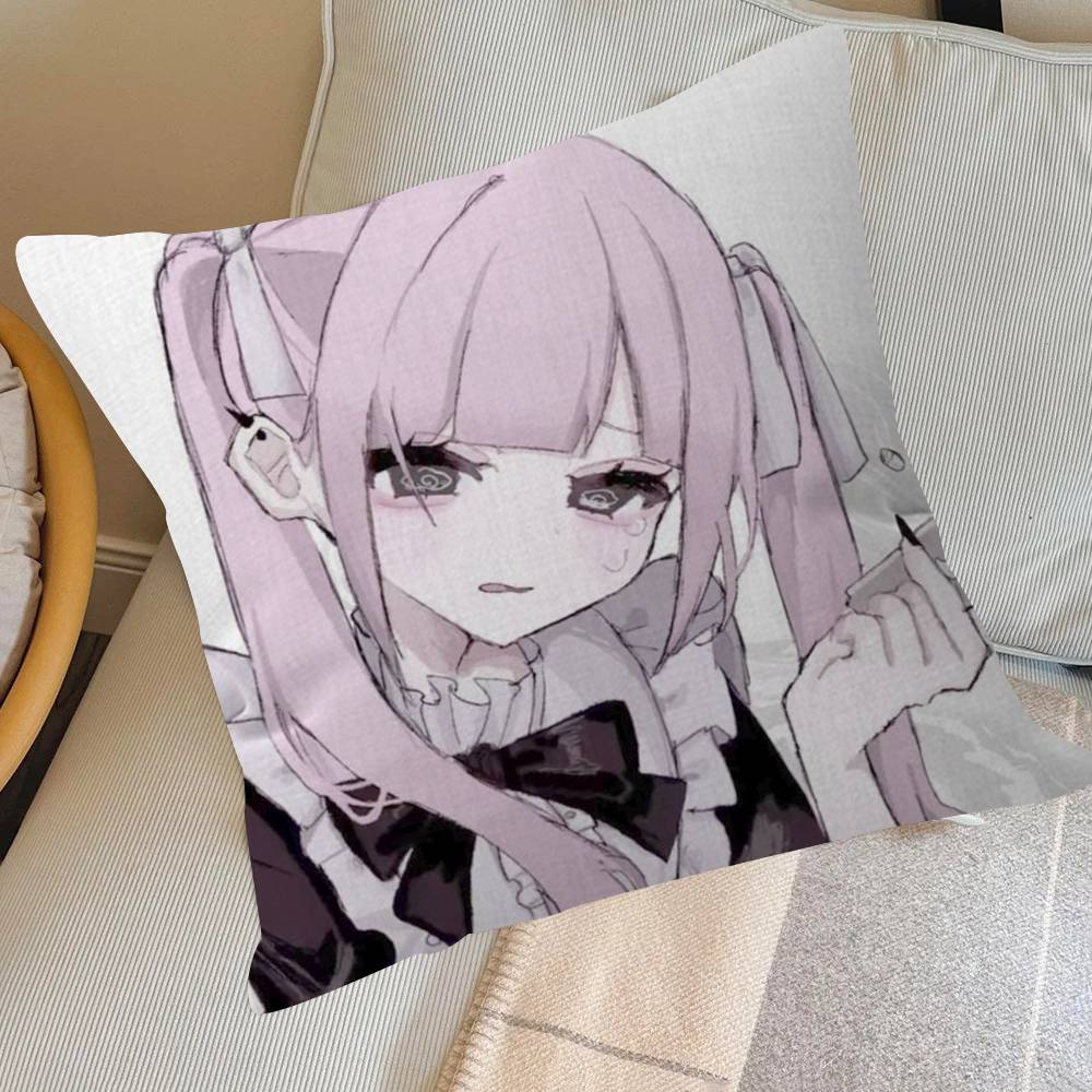 Anime Jirai Kei Desen Animat Design Frunză de Arțar Husa Pernă Decor Recoltă Fericită de Toamnă Decor de Sărbătoare Husa Pernă