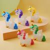 Year of The Horse Luminous Unicorn Creative Home Office Desktop Decoration Resin Decoration Trendy Cute Blind Box Accessories