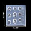 Cartoon Human Face Doll 3D Silicone Nail Mold Hand Engraving Mold Nail Art Decorations Silicone Fashion Manicure Mold Accessory