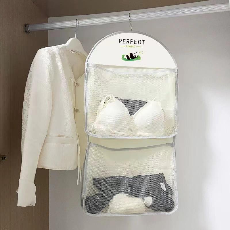 Hängende Netztasche mit großer Kapazität für Dorm-Kleiderschrank: Socken, Unterwäsche Aufbewahrungstasche