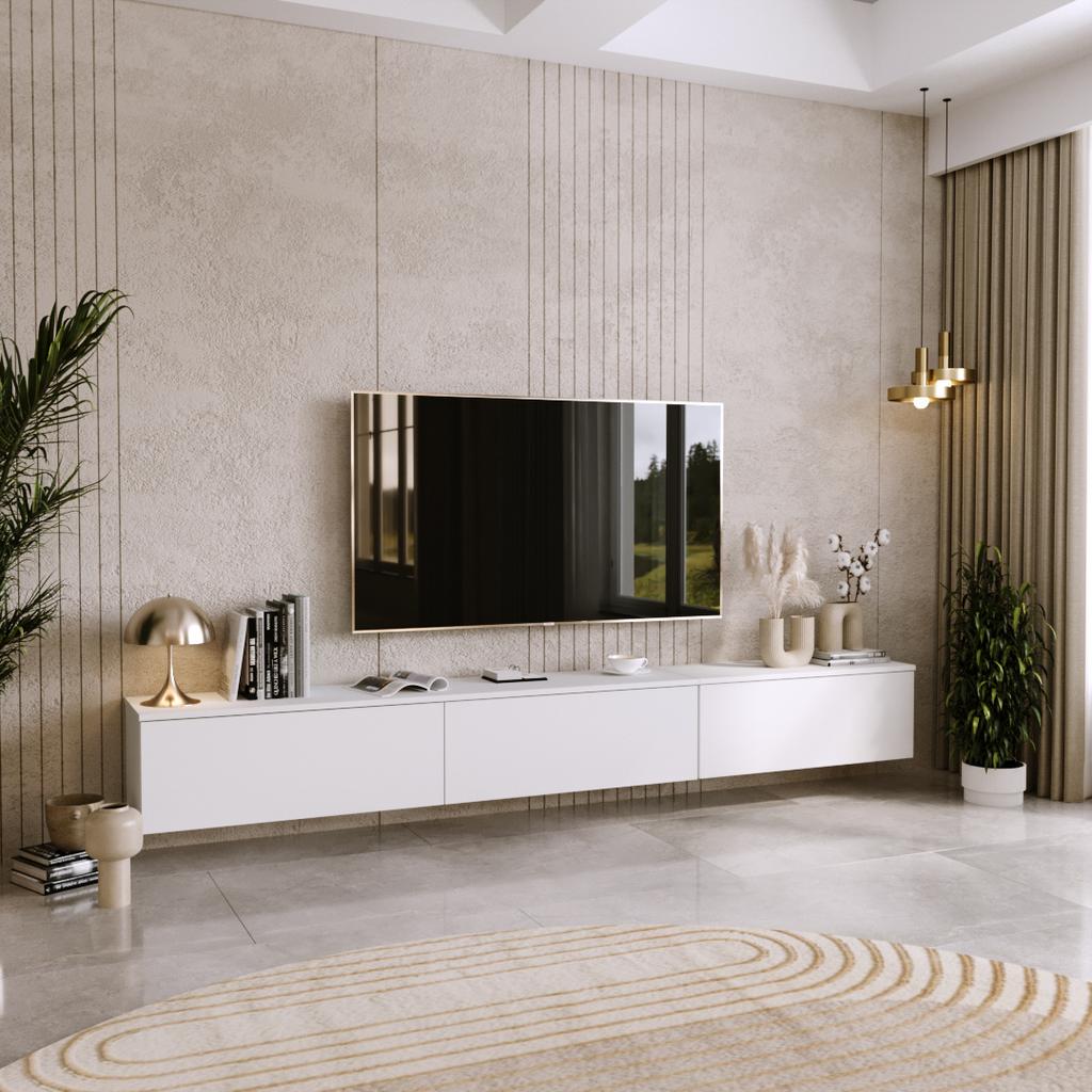 RTV cabinet Nicole 160 cm - color White