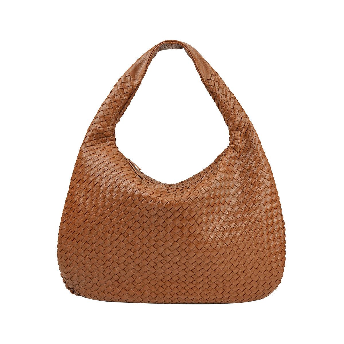 

Женская сумка ручной вязки Модная сумка через плечо Высококачественная Пельмень 60049 50x2x35CM коричневый