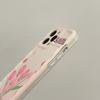 Schmetterling Ins Blume Tulpen Nette Shell Für Iphone 11 12 13 Pro Max 14 Promax Telefon Fall Cartoon Zurück Abdeckung telefon Fall Conque