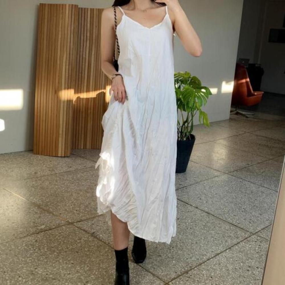 New Arrivals Open Run Long Dress Strappy Pleated Bustier Women