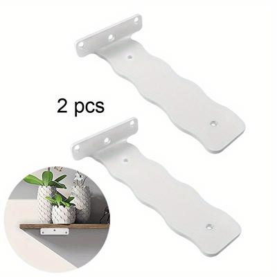 2pcs L Bracket for Shelves Heavy Duty Thickened and Widen Hidden Brace Joint Angle Brackets