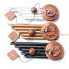 Factory Price Wind Chimes 26 Inches Deep Resonant 5 Tube Aluminum Wind Bell Chime Hanging Home Decoration