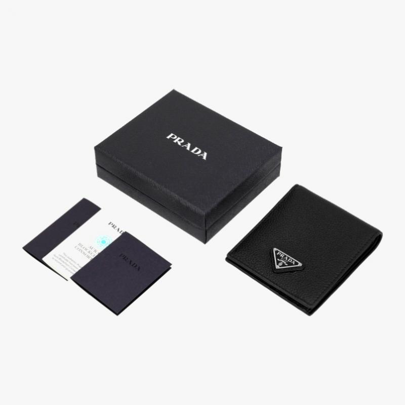 Prada Portfel z logo trójkąta zbożowego 2mo513 2e54 F0002