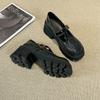 Hollow Single Shoes Women's New Platform Mary Jane Versatile Breathable Hole Shoes Sandals Large Size Women's Shoes 44