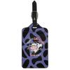 1 pz serie animali mucca modello etichetta bagaglio PU spazio pelle etichetta bagaglio anti-smarrimento etichetta viaggio carta d'imbarco