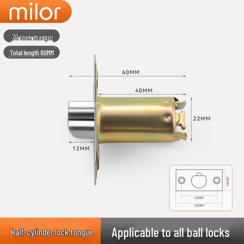 Universal Stainless Steel Spherical Door Lock for Bedrooms & Bathrooms