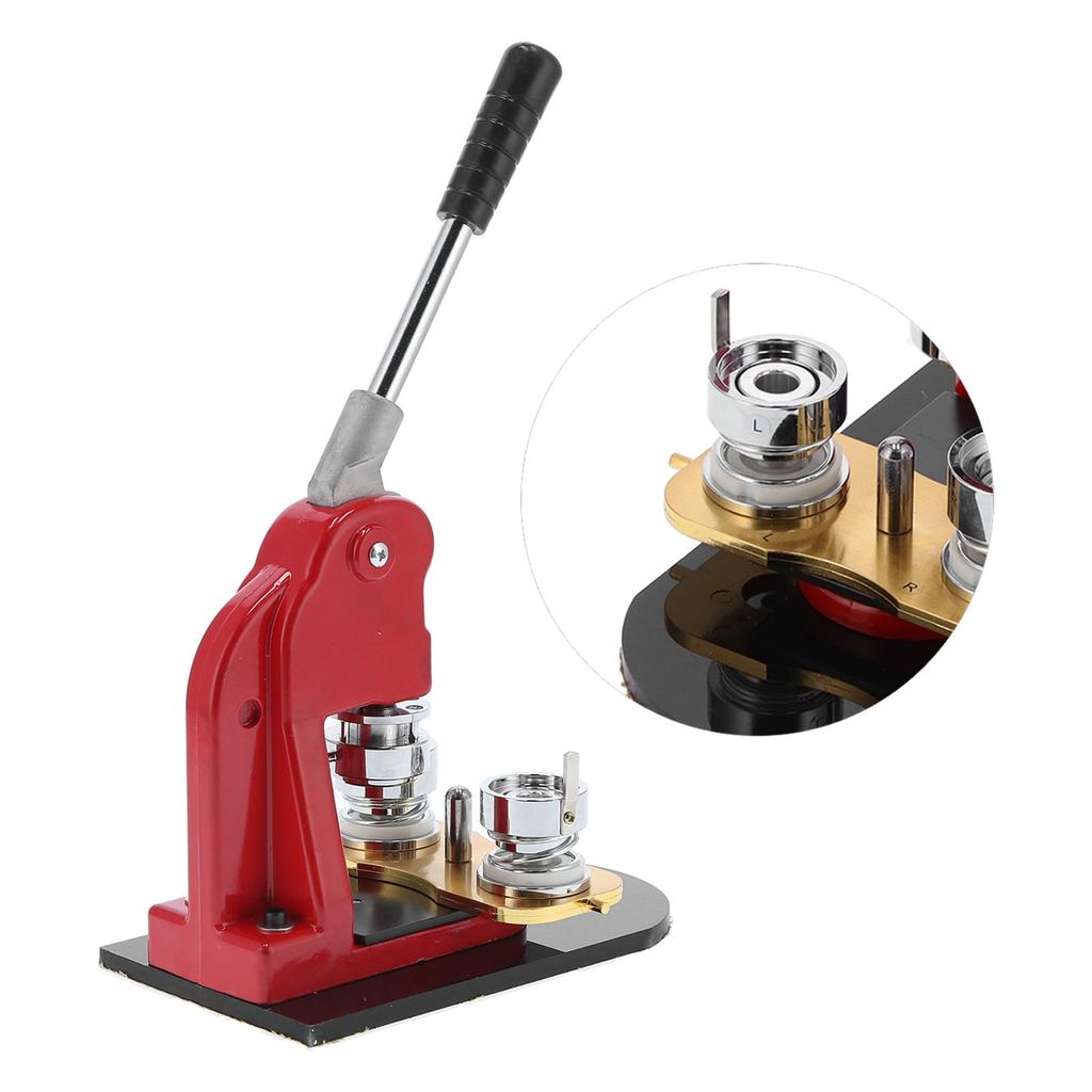 Button Maker Badge Making Press Pressing Machine 25mm with 1000 Buttons for Household Button Making Press Machine