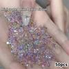 50Pcs/Lot 3Mm Multicolor Nail Art Gems Micro Nail  Mini  Bling Nail Art Decorations Manicure Accessories