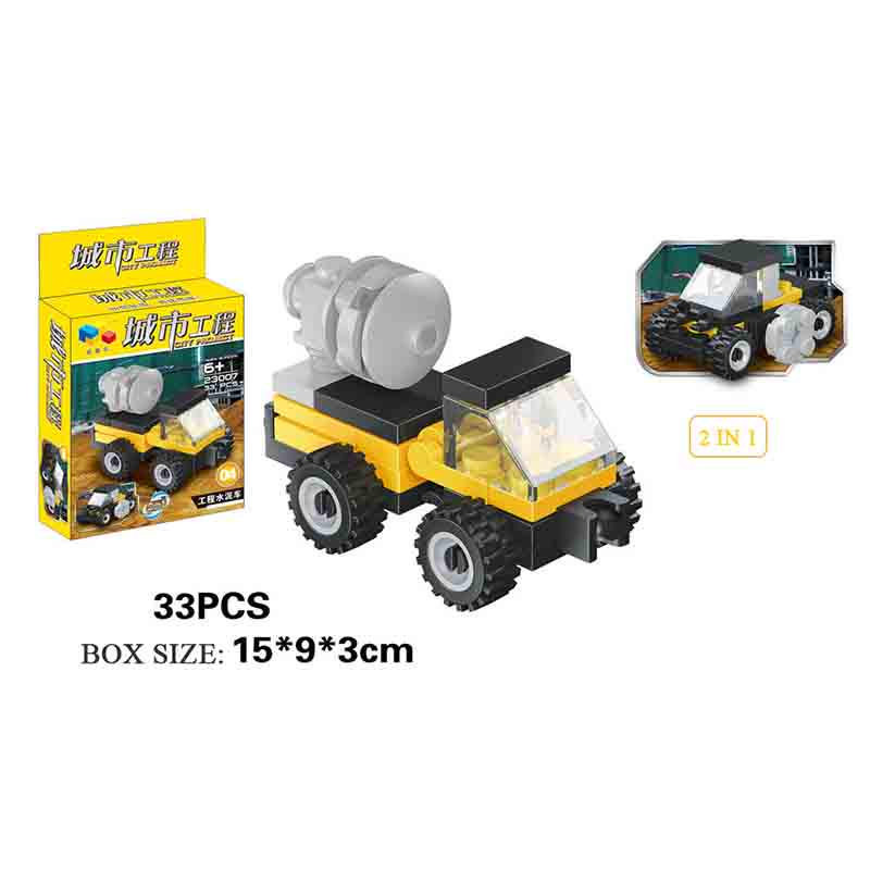 2020 New Product 2 Change 12 In 1 Urban Engineering Assembly Car Educational Toy Diy Fighting Interchangeable Plastic Robot Birthday Toy