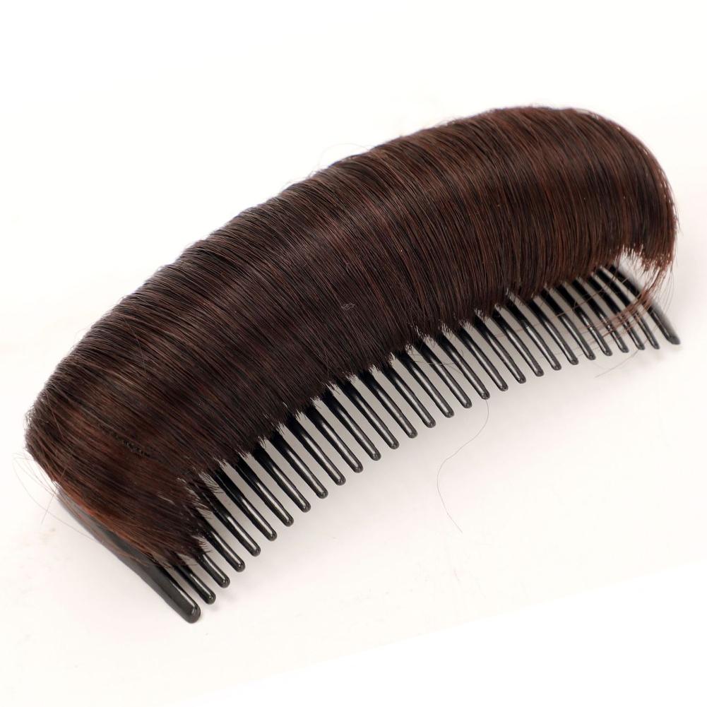 

Женская невидимая пушистая накладка для волос, подушечка для парика, стабильная фиксация корней волос, увеличивающая объем волокна вставка-гребень, артефакт для увеличения высоты, инструмент для прически темно-коричневого