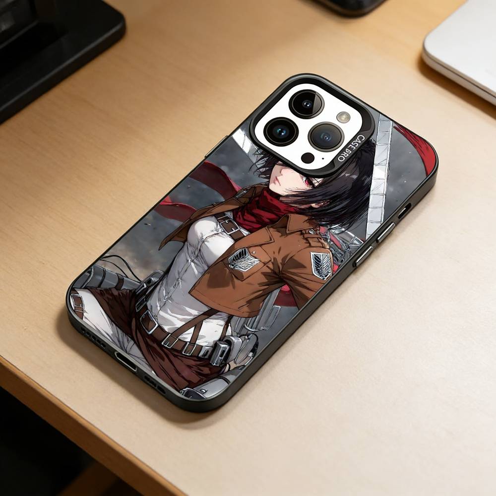 Attack On T-Titan Phone Case For iPhone 17,16,15,14,13,12,11 Plus,Pro Max,XS,Colorful Silver Black Cover