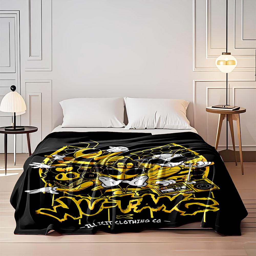 Wu-Tang Bee Hip-Hop Design for all seasons blanket lunch break throw gift