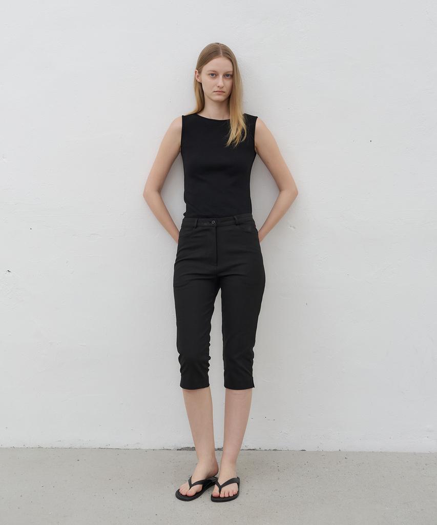 Loteu Slit Capri Pants