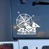 Off-road mountain compass creative&funny stickers for cartoon fans&lover,high quality for car trucks motorcycles &laptops