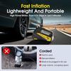 Tire Inflator Portable Air Compressor - DC 12V Air Pump for Car Tires with 150PSI LCD Digital Gauge & Emergency LED Light,Auto Tire Pump for Cars
