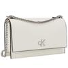 New CALVIN KLEIN Blended Material Shoulder Bag Women's Ice Column White DH2806-GRP