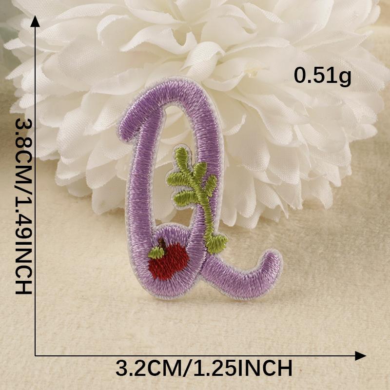 Embroidery Label Embroidery Sticker Clothes And Hats Accessories Original 26 Letters Shoes And Hats Bag Accessories Patch Self-Adhesive Sticker