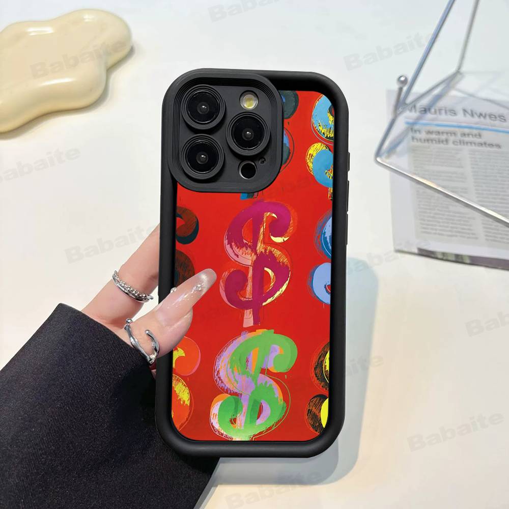 Andy Warhol Art Phone Case For IPhone 17 16 15 14 13 12 11 Pro Max Mini Plus Soft TPU Back Cover