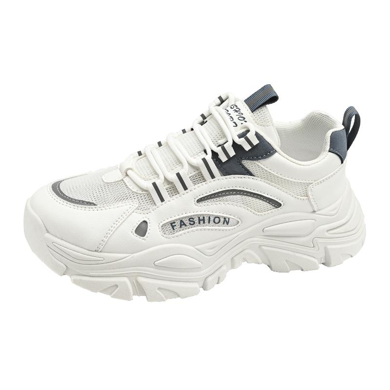 Sports Casual Shoes Fashion Simple Street Clunky Sneaker Comfortable Wear-Resistant Lace-Up Men Shoes Sport Shoes Free Shiping