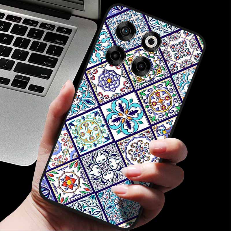 For ZTE Blade V70/Axon 70 3D Relief Flower Emboss Soft Silicone Back Cover For ZTE Nubia V70 Relief Emboss Case ZTE Blade V70 70