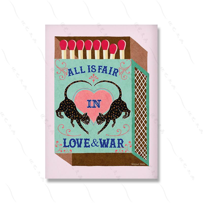 

Ретро любовник тигра настенные художественные фотографии спичечный коробок шоколадный постер с принтом винтажная мода забавная картина на холсте гостиная домашний декор (с рамкой) 15*20cm(with frame)