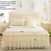 1 Piece Lace Bed Skirt +2pieces Pillowcases Bedding Set Princess Bedding Bedspreads Sheet Bed For Girl Bed Cover King/Queen Size