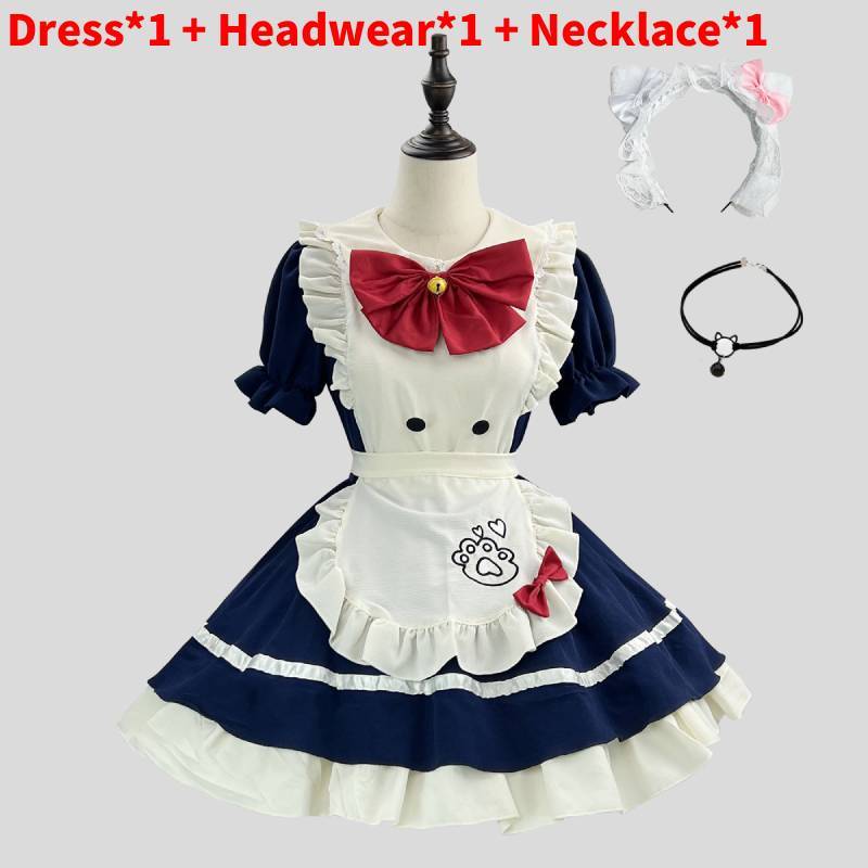 Girl Cosplay Lolita Dress With Polyester Fabric For Halloween Costume And Anime Role Play